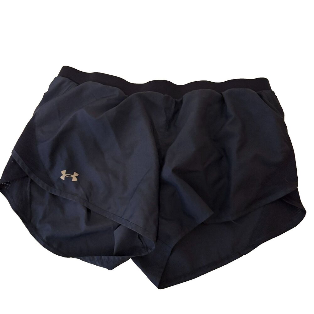 Under Amour Shorts Women's XL Blue Lined Active Athletic Pull On Running